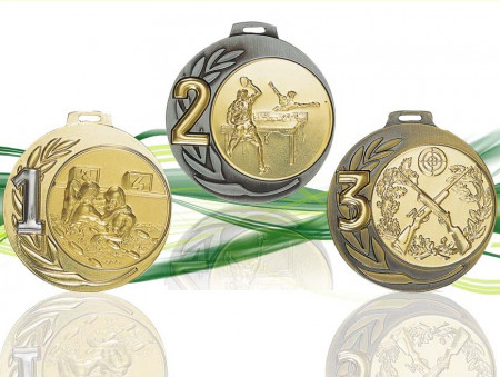 Médaille avec classement or argent et bronze MC7