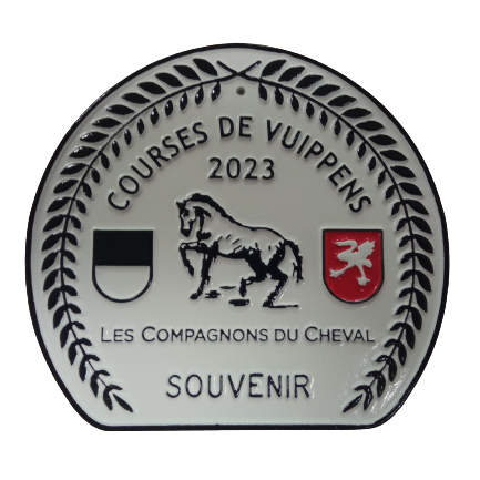 plaque aluminium forgée fer à cheval