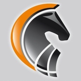 logo Trophée verre équitation cheval concours plaques flots