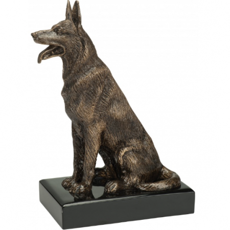 Trophee chien assis trophees canin berger allemand belge chienne