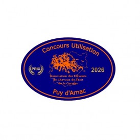 plaque ovale concours hippique personnalisable metal