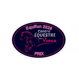 Petite plaque Aluminium Ovale (12x8)