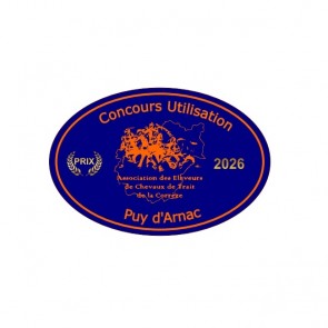 plaque ovale concours hippique personnalisable metal