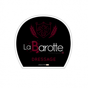 plaque forme arche pvc promo concours poney fer a cheval 