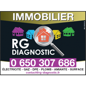 Panneaux agence immobilière diagnostiqueur immo