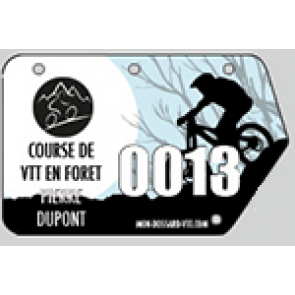 Plaques cadre vélo compétition VTT BMX déscente cross