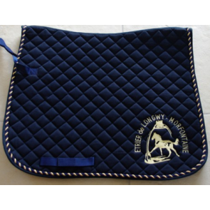 Tapis de selle brodé équiation cheval marquage brodrie logo