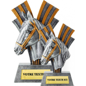 Beau trophee coupe cheval expressif dressage elevage ethologie