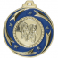 Médaille 50mm bleu or argent  bronze equitation cheval chevaux ruban